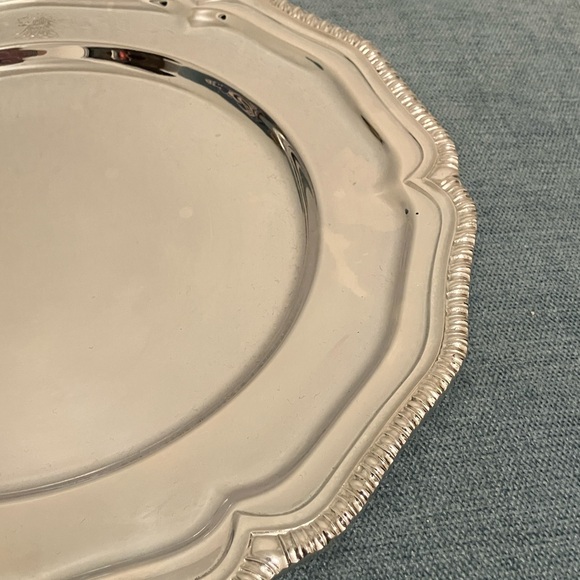 Vintage Silver-Plated Charger Plate - Picture 3 of 8